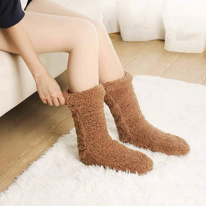 Plush Indoor Winter Socks – Soft, Warm & Perfect for Cold Floors