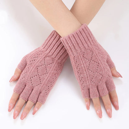 Soft Knit Fingerless Gloves – Cozy Warmth, Full Dexterity