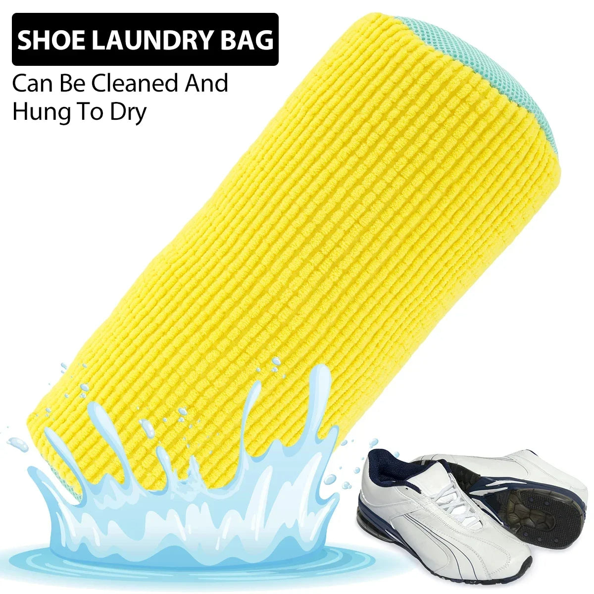 2-Pack Shoe Washing Bags – Machine-Wash Sneakers Without the Damage