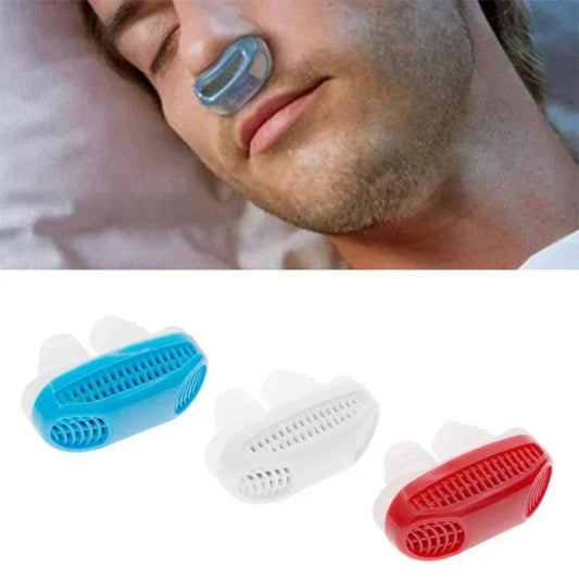 2-in-1 Anti-Snore Nose Clip & Air Purifier – Breathe Easier, Sleep Better