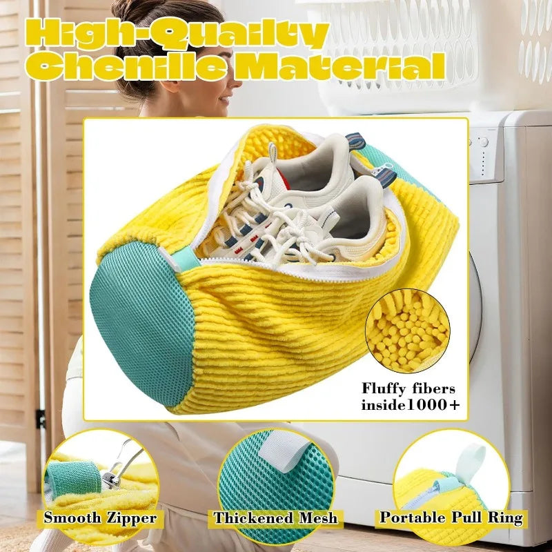 2-Pack Shoe Washing Bags – Machine-Wash Sneakers Without the Damage