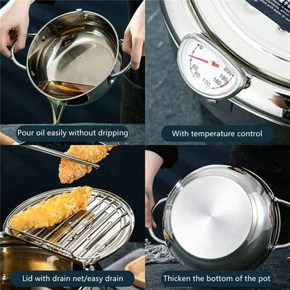 Japanese Deep Frying Pot – Crispy Results, Splatter-Free
