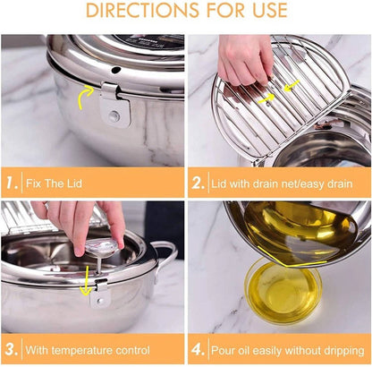 Japanese Deep Frying Pot – Crispy Results, Splatter-Free
