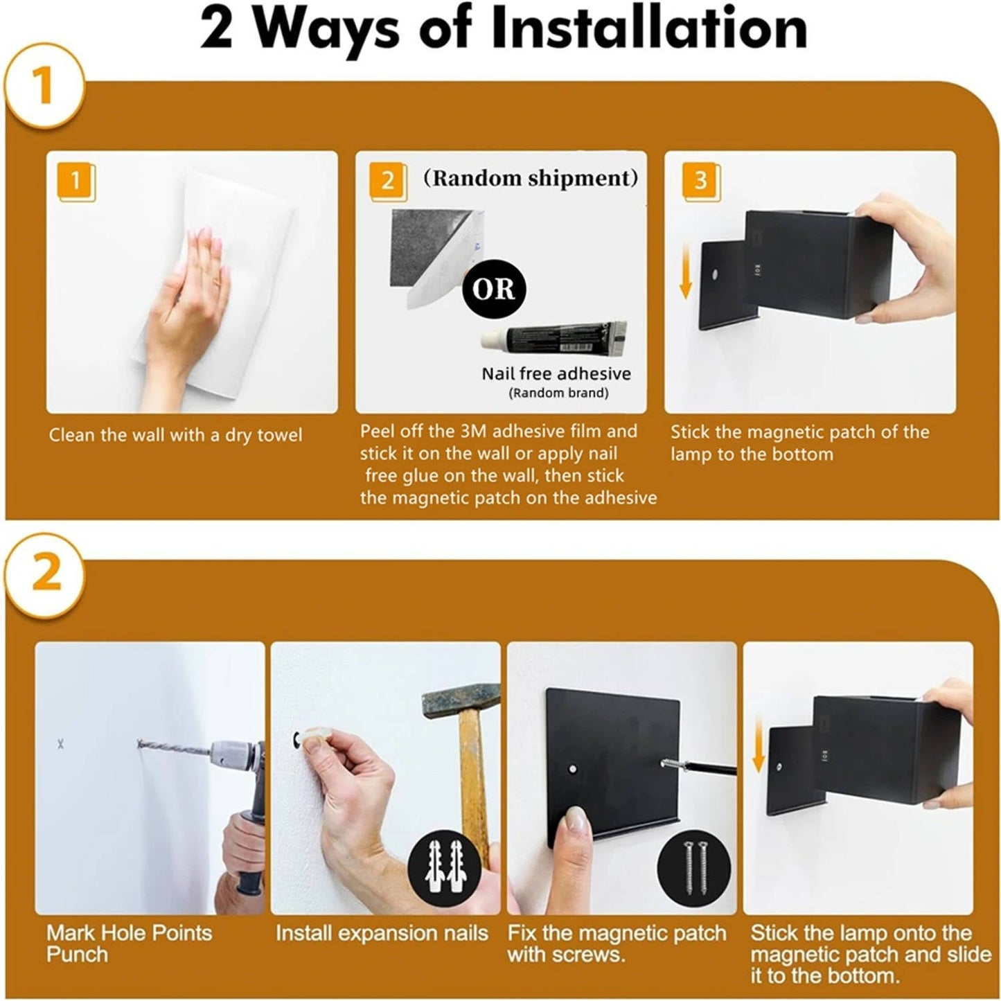 Motion Sensor Wall Light with Remote – Light On Demand, Hands-Free