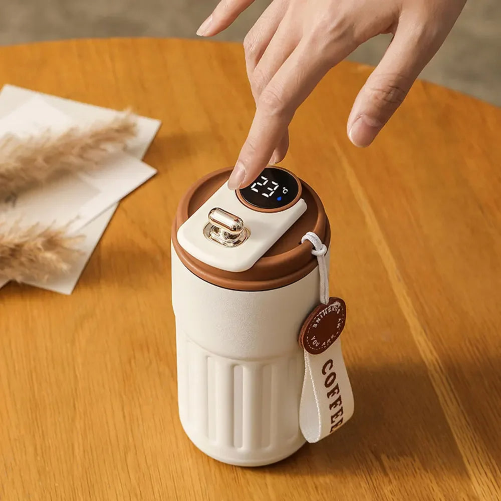450ml Smart Travel Mug with LED Display – Know Your Drink's Temp at a Glance