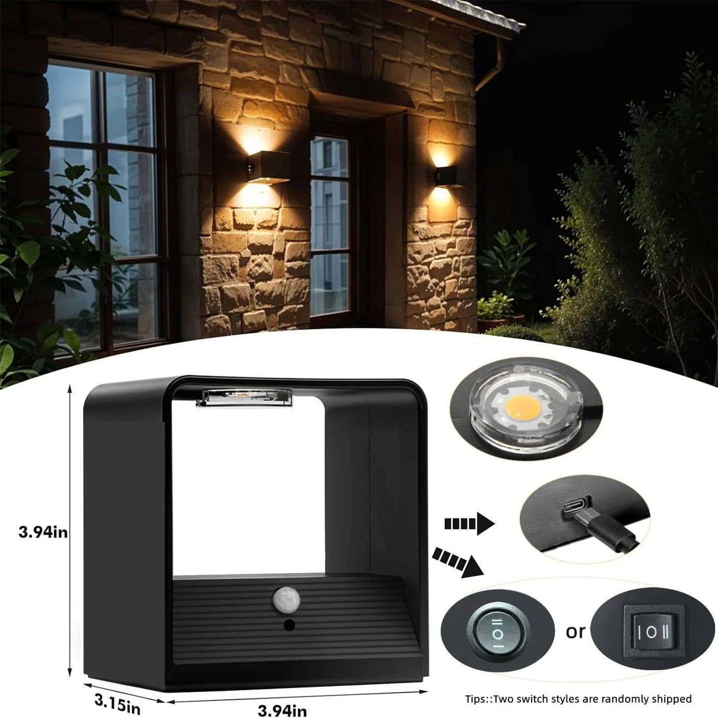 Motion Sensor Wall Light with Remote – Light On Demand, Hands-Free