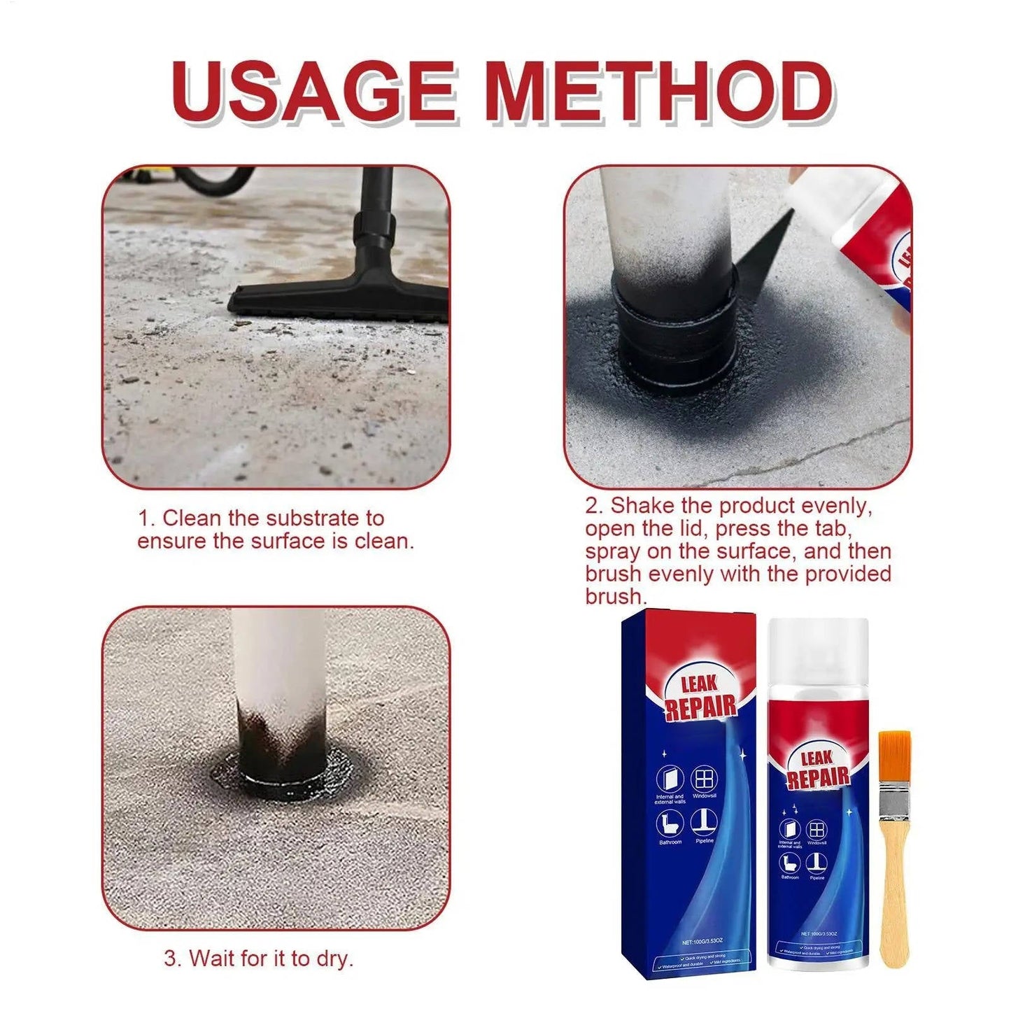 Waterproof Leak Repair Sealant Spray – Fix Leaks in Seconds