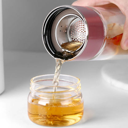 430ml Double-Layer Glass Tea Infuser – Brew Tea Like a Ritual, Not a Rush