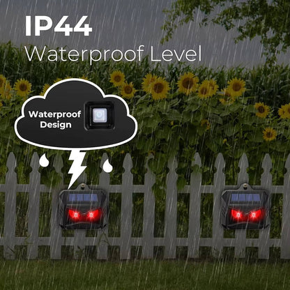 2-Pack Solar Ultrasonic Animal Repellent – Keep Pests Out, Chemical-Free