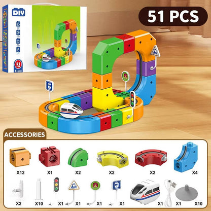 Magnetic Train Track Toy – Build, Connect & Play Endlessly