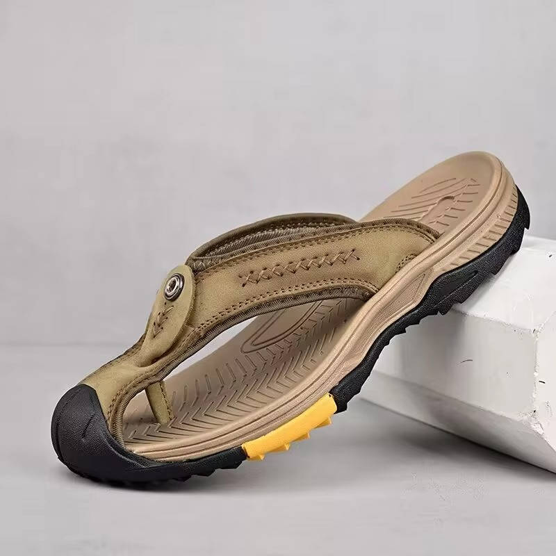 Water-Resistant Toe-Ring Flip Flops for Men – Beach-Proof All Summer
