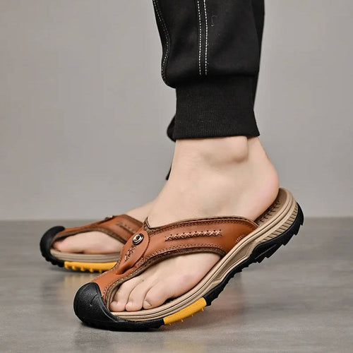 Water-Resistant Toe-Ring Flip Flops for Men – Beach-Proof All Summer
