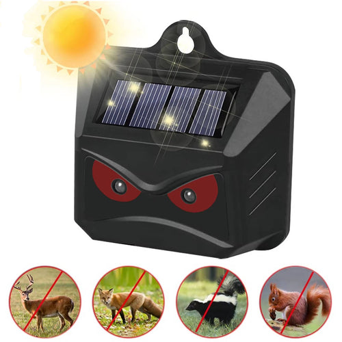 2-Pack Solar Ultrasonic Animal Repellent – Keep Pests Out, Chemical-Free