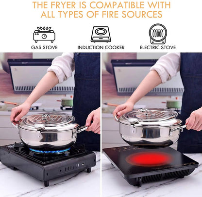 Japanese Deep Frying Pot – Crispy Results, Splatter-Free