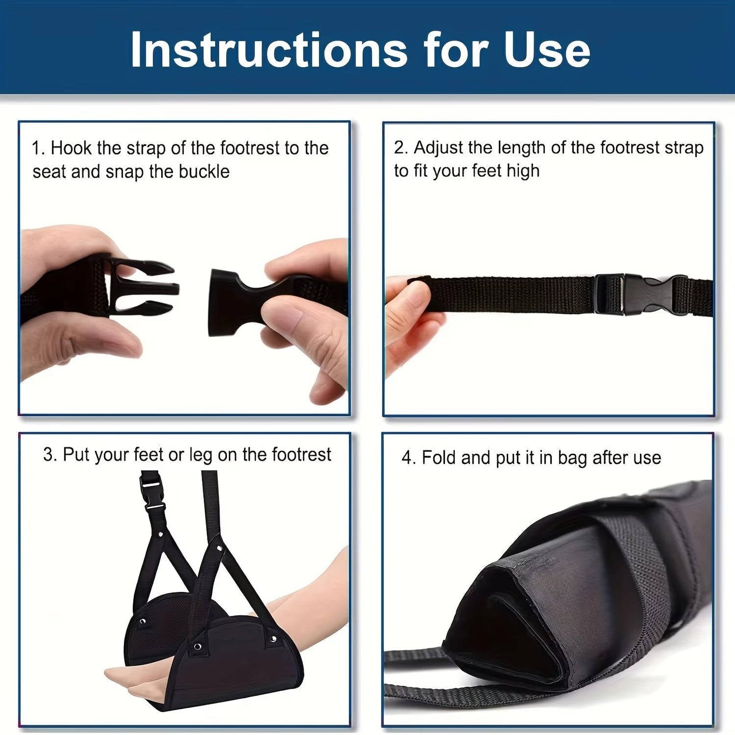 Under-Desk Foot Hammock (2-Set) – Comfort for Long Sits