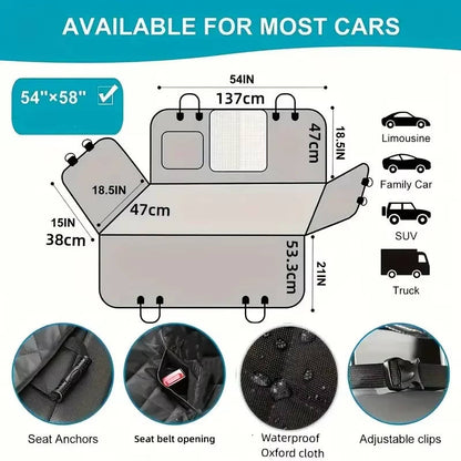 Waterproof Dog Car Seat Cover – Protect Your Car, Stress-Free Drives