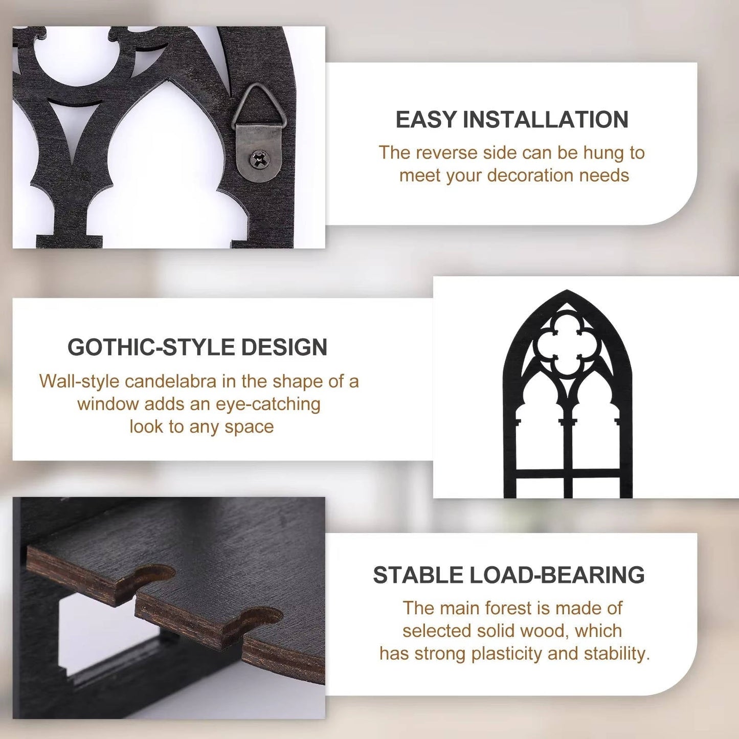 Gothic Wall Décor Set of 3 – Make Your Space Look Like You