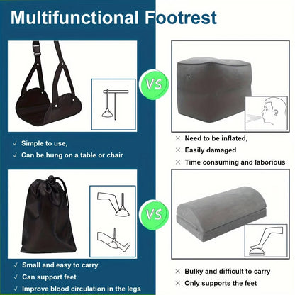 Under-Desk Foot Hammock (2-Set) – Comfort for Long Sits