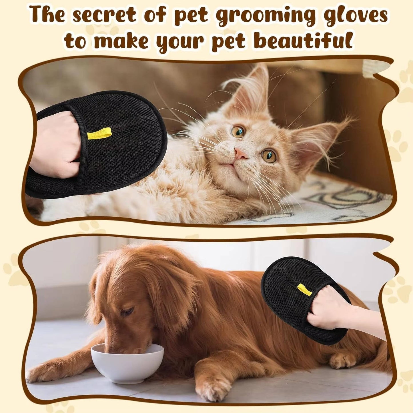 Pet Hair Remover Set (2-Pack) – Clothes & Furniture, Fur-Free