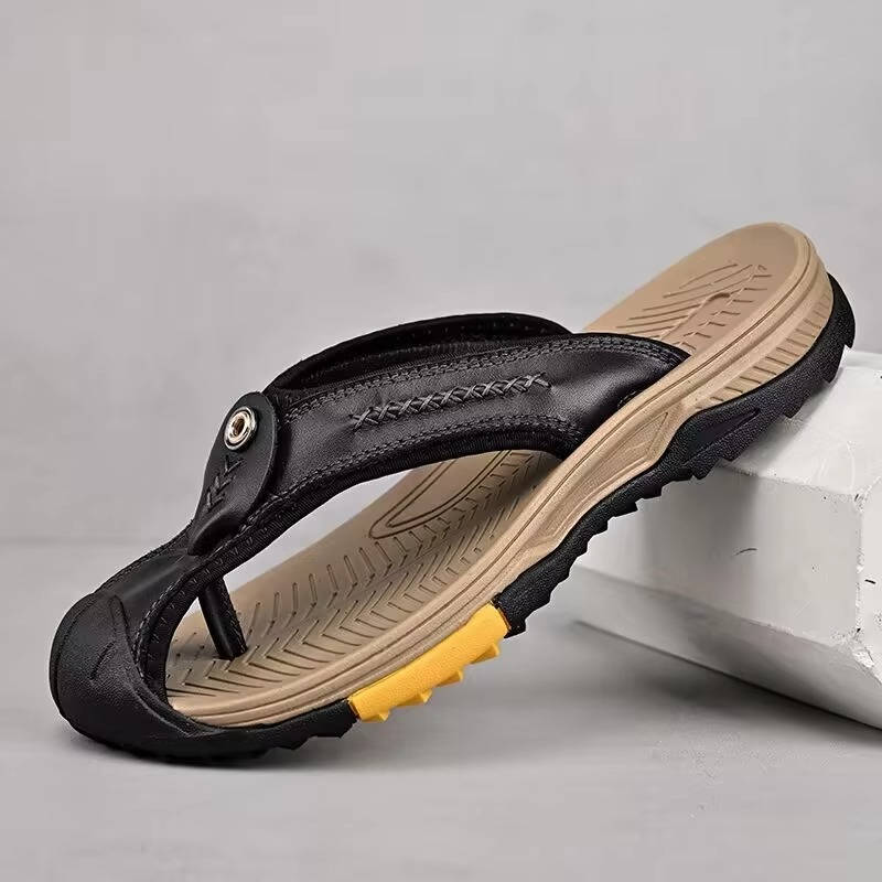 Water-Resistant Toe-Ring Flip Flops for Men – Beach-Proof All Summer