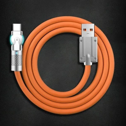 180° Rotating Fast Charge Cable – Charge and Use, No Awkward Angles