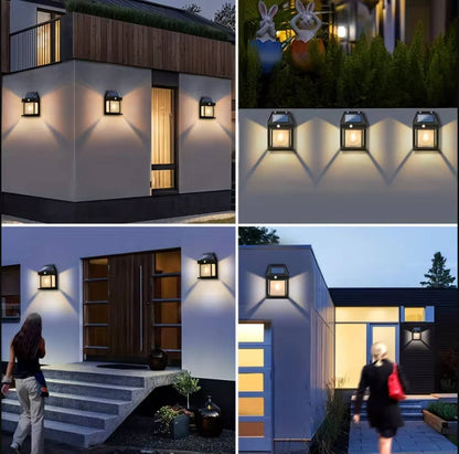 Solar Wall Lights (2-Set) – Brighten Dark Corners Automatically