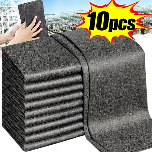 Microfiber Cloth Set (10-Pack) – Streak-Free Cleaning, No Chemicals