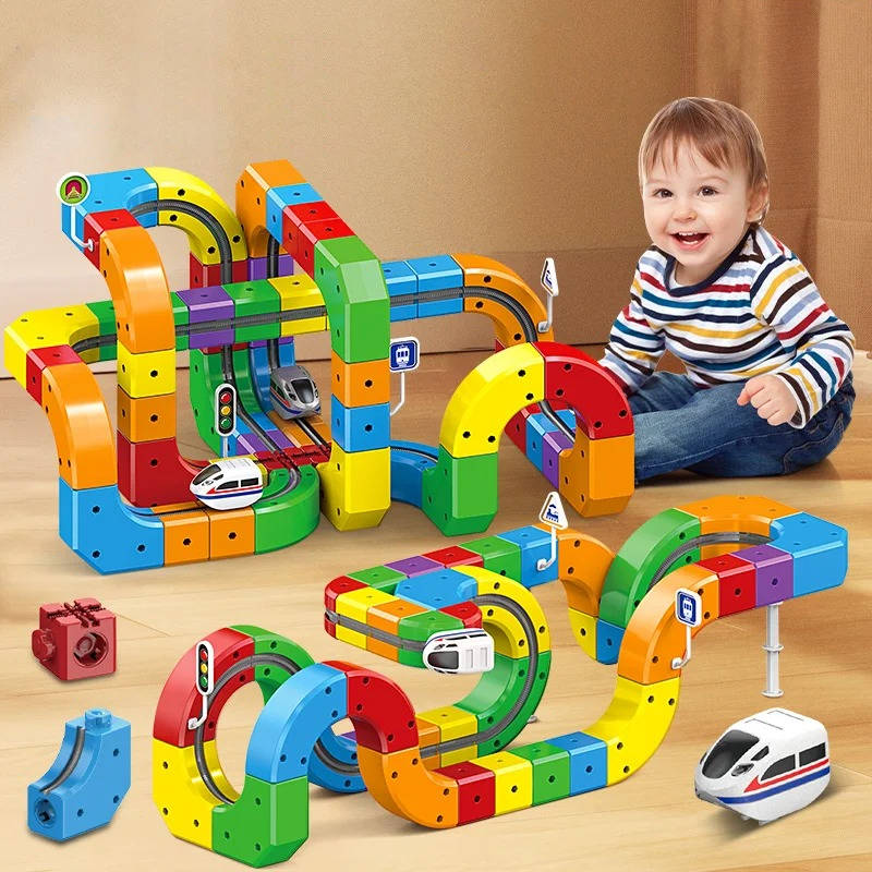 Magnetic Train Track Toy – Build, Connect & Play Endlessly