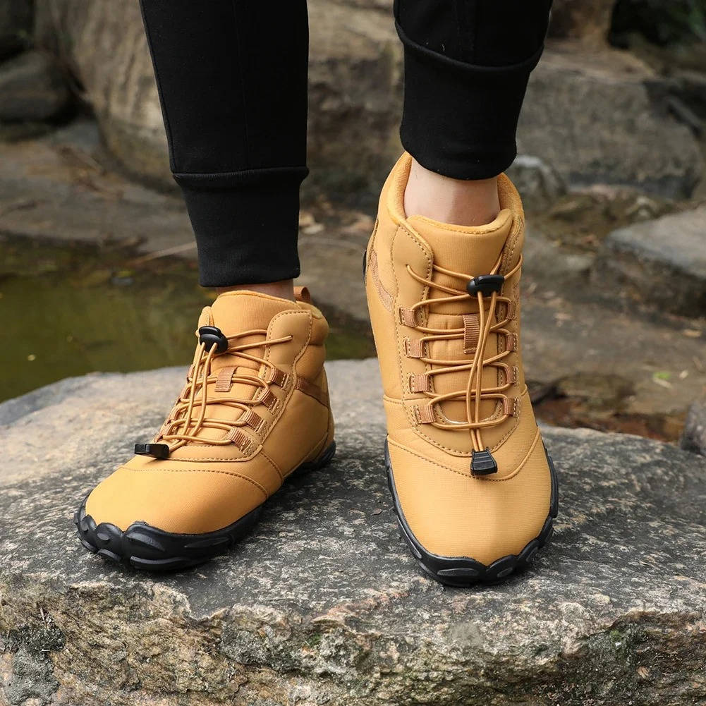Waterproof Fleece-Lined Barefoot Winter Shoes – Wide, Warm & Weather-Proof