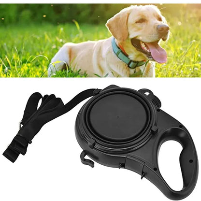 4-in-1 Dog Leash with Built-In Water Bottle & Bowl – Walks Made Easy