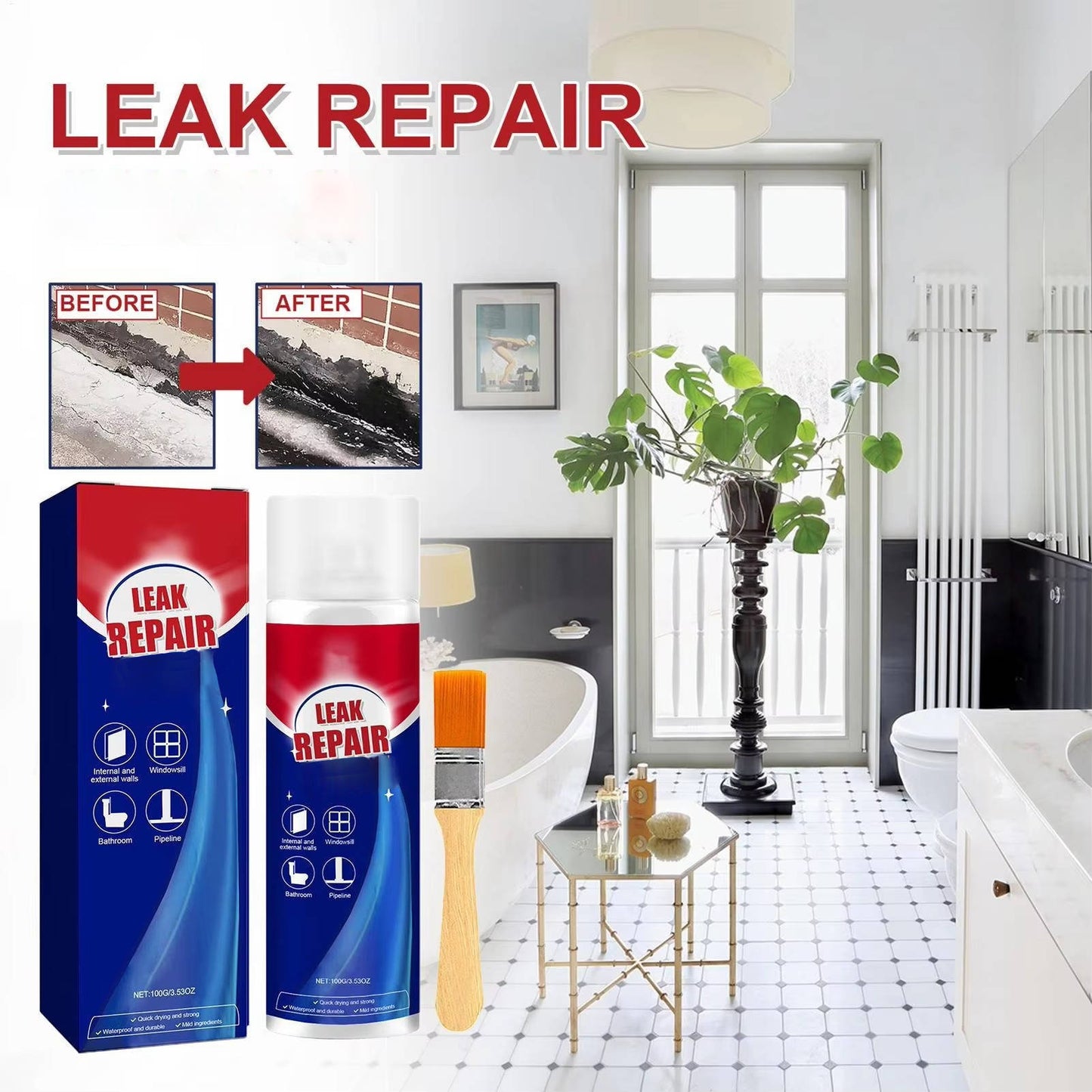 Waterproof Leak Repair Sealant Spray – Fix Leaks in Seconds