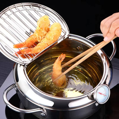 Japanese Deep Frying Pot – Crispy Results, Splatter-Free