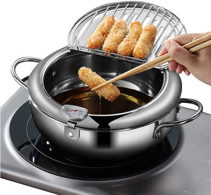 Japanese Deep Frying Pot – Crispy Results, Splatter-Free