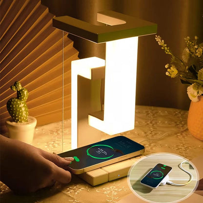 Floating Lamp with Wireless Charger – Levitating Light Meets Smart Charging