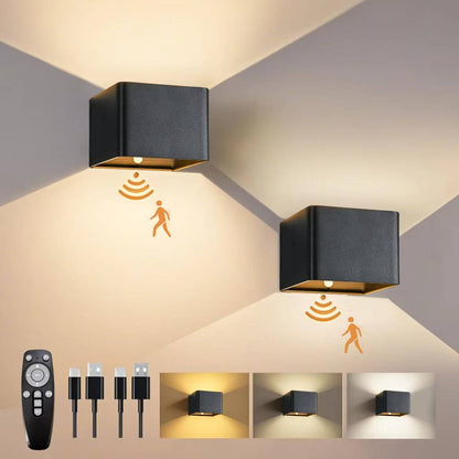 Motion Sensor Wall Light with Remote – Light On Demand, Hands-Free