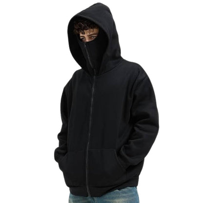 Full-Zip Balaclava Hoodie – Head-to-Neck Wind Protection in One Layer