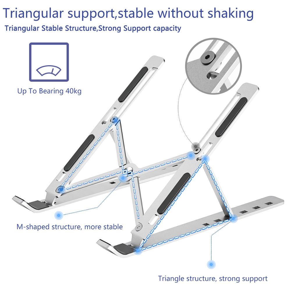 Ultra-Slim Foldable Laptop Stand – Elevate Your Setup, Anywhere