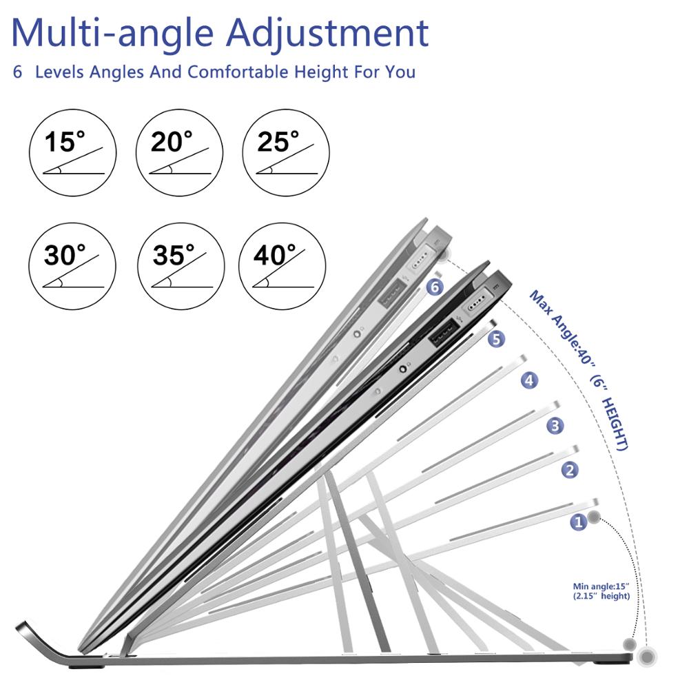 Ultra-Slim Foldable Laptop Stand – Elevate Your Setup, Anywhere