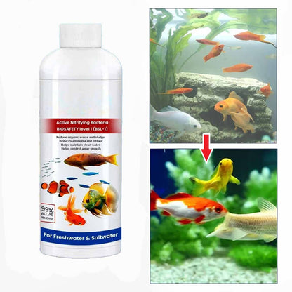 3-Pack Fish Tank Cleaner Liquid – Clear Water, Healthier Aquarium