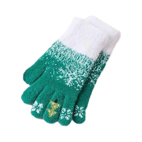 Festive Fleece-Lined Fingerless Gloves – Warm Hands, Free Fingers