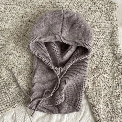 Hooded Knit Balaclava & Neck Warmer – Cashmere-Soft Winter Coverage