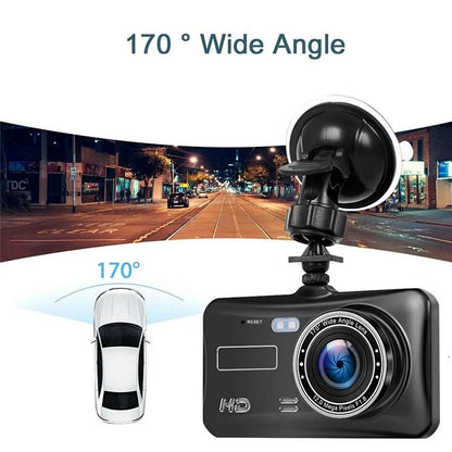 1080P Full HD Dash Cam – Front & Rear Road Coverage