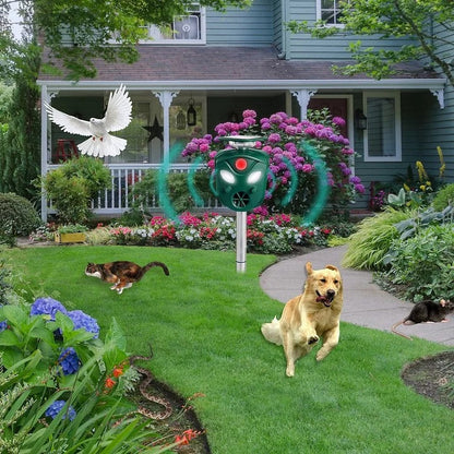360° Solar Ultrasonic Animal Repeller – Protect Your Property, Naturally