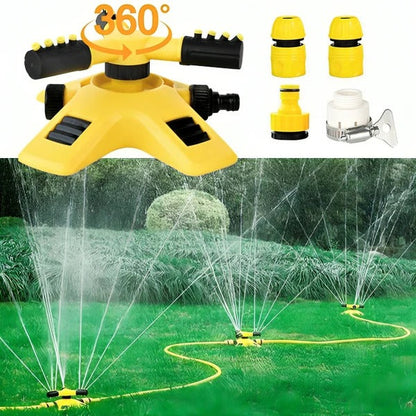 360° Rotating Lawn Sprinkler – Effortless, Even Lawn Watering