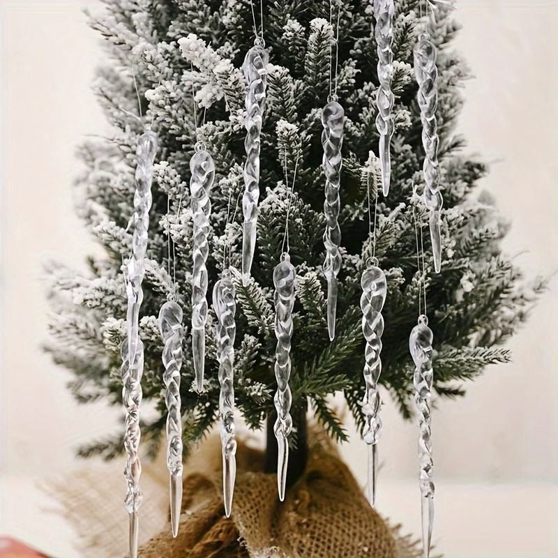 Icicle Ornament Set – Shimmering Winter Sparkle