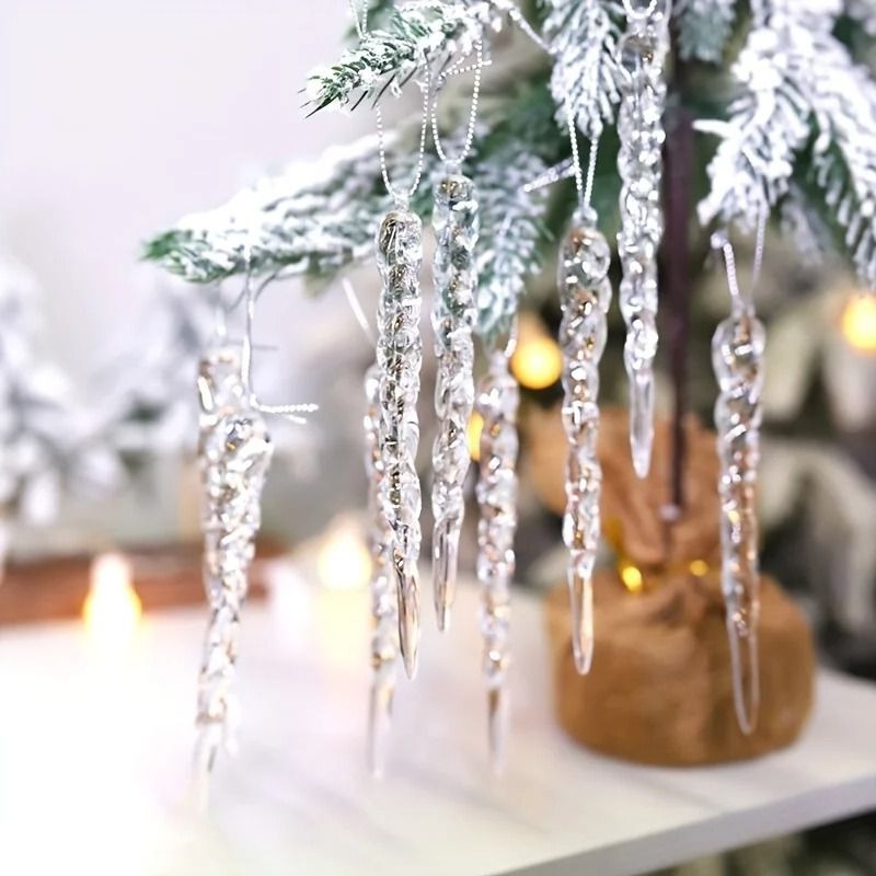 Icicle Ornament Set – Shimmering Winter Sparkle