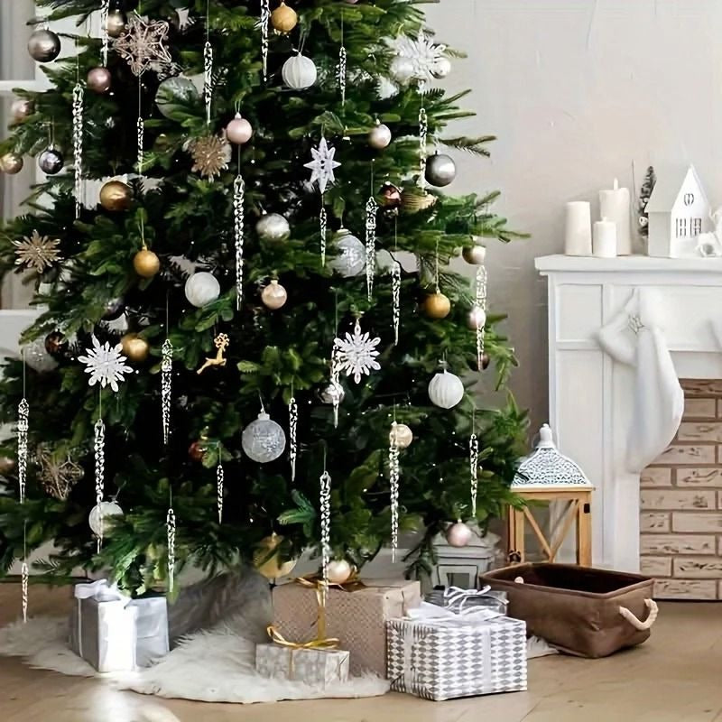 Icicle Ornament Set – Shimmering Winter Sparkle