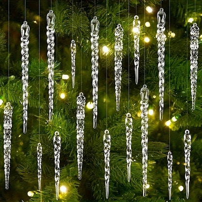 Icicle Ornament Set – Shimmering Winter Sparkle