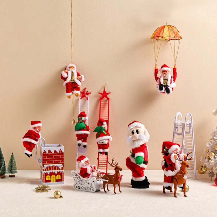 Climbing Santa Holiday Display Toy – Festive Showstopper