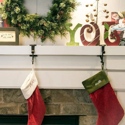 Adjustable Fireplace Stocking Hanger – Perfect Fit for Any Mantle